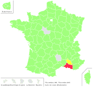 Tilia cordata Mill. - carte de répartition