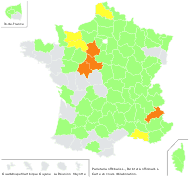 Parietaria officinalis L. - carte de répartition