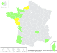 Soleirolia soleirolii (Req.) Dandy - carte de répartition