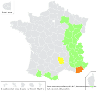 Centranthus angustifolius (Mill.) DC. - carte de répartition