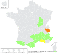 Centranthus lecoqii Jord. subsp. lecoqii - carte de répartition