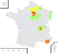 Viola canina subsp. sylvestris proles kutzingiana Rouy & Foucaud - carte de répartition