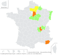 Viola persicifolia Schreb. - carte de répartition