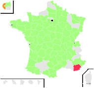 Viola lejeunei Jord. - carte de répartition