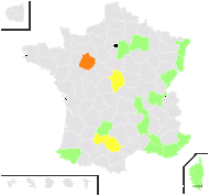 Vitis vinifera subsp. sylvestris (C.C.Gmel.) Hegi - carte de répartition