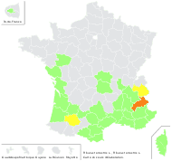 Tribulus terrestris L. - carte de répartition