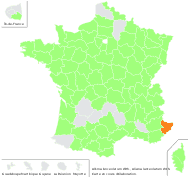 Alisma lanceolatum With. - carte de répartition