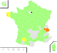 Sagittaria sagittifolia var. arifolia Rouy - carte de répartition