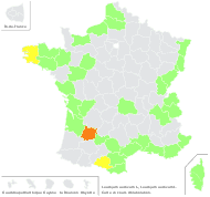 Leucojum aestivum L. - carte de répartition