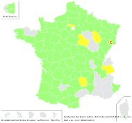 Centaurea jacea subsp. nigra var. nemoralis (Jord.) Briq. & Cavill. - carte de répartition