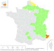 Leucojum vernum L. - carte de répartition