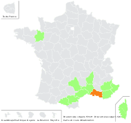 Dracunculus vulgaris Schott - carte de répartition