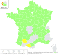 Butomus umbellatus L. - carte de répartition