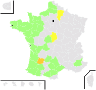 Trasus binervis (Sm.) Gray - carte de répartition