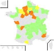 Caricina teretiuscula (Gooden.) St.-Lag. - carte de répartition