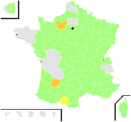 Jacea communis Delarbre - carte de répartition