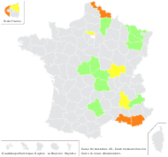 Carex hordeistichos Vill. - carte de répartition