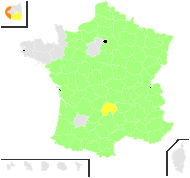 Carex tomentosa L. - carte de répartition