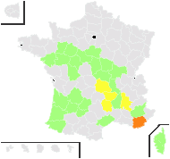 Cyperus esculentus L. - carte de répartition