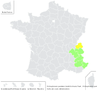 Limnochloa alpina Rchb. - carte de répartition