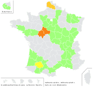 Vallisneria spiralis L. - carte de répartition
