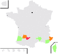 Iris tuberosa L. - carte de répartition