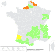 Juncus filiformis L. - carte de répartition