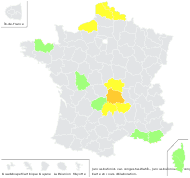 Juncus bufonius var. congestus Wahlb. - carte de répartition