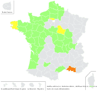 Lenticula arrhiza (L.) Lam. - carte de répartition