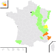 Allium acutangulum Schrad. - carte de répartition