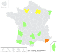 Allium cepa subsp. fistulosum (L.) Douin - carte de répartition