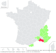 Colchicum bulbocodium Ker Gawl. - carte de répartition