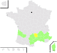 Colchicum longifolium Loret - carte de répartition