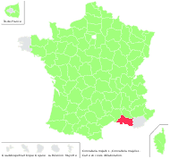 Convallaria majalis L. - carte de répartition