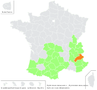 Erythronium dens-canis L. - carte de répartition