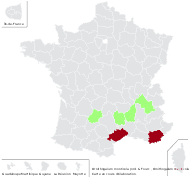 Ornithogalum bourgaeanum Jord. & Fourr. - carte de répartition