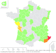 Tulipa sylvestris L. subsp. sylvestris - carte de répartition