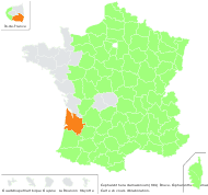 Cephalanthera damasonium (Mill.) Druce - carte de répartition