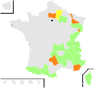 Epipogium aphyllum Sw. - carte de répartition