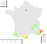 Nigritella nigra (L.) Rchb.f. - carte de répartition