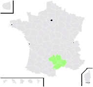 Ophrys aveyronensis (J.J.Wood) Baumann & Künkele - carte de répartition