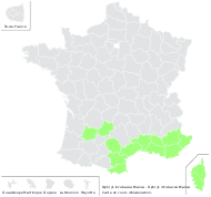 Ophrys incubacea Bianca - carte de répartition