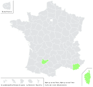Ophrys sicula Tineo - carte de répartition