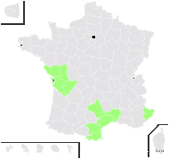 Ophrys santonica J.M.Mathé & Melki - carte de répartition