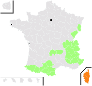 Orchis pallens L. - carte de répartition