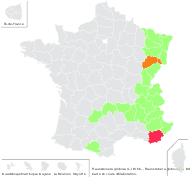 Traunsteinera globosa (L.) Rchb. - carte de répartition