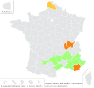 Aegilops cylindrica var. ferruginea Popova - carte de répartition