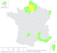 Cichorium endivia L. - carte de répartition