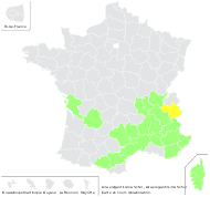 Airopsis capillaris var. divaricatoramosa Schur - carte de répartition
