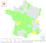 Anthoxanthum aristatum Boiss. - carte de répartition